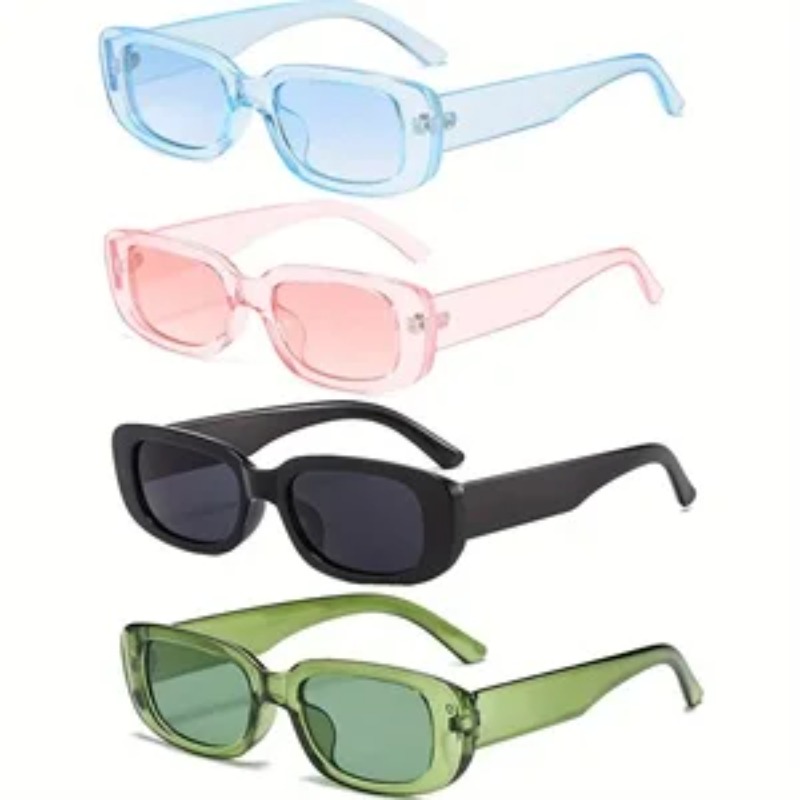 Street Fashion Glasses - 1/4pcs 새로운 작은 사각형 선글라스 여성