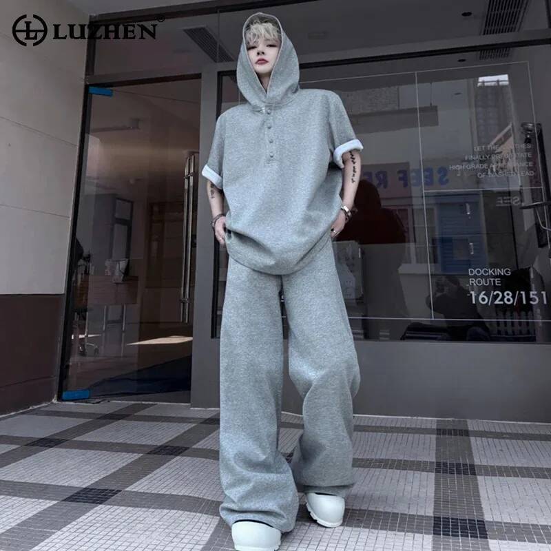 Street Fashion Men - LUZHEN 오리지널 탑 슬리브 2026 짧은