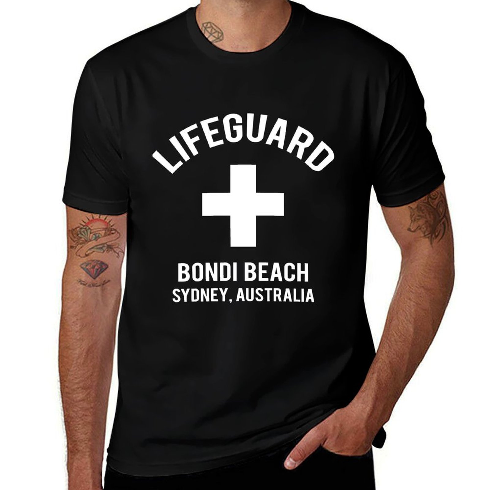 Street Fashion Australia - Lifeguard Bondi Beach 시드니, 호주, 해안경비대,