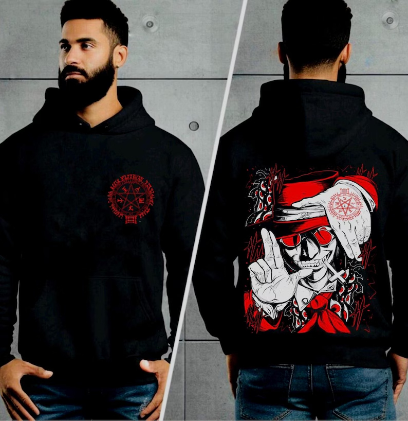 Oversized Crewneck Fleece - 헬싱 후드티 오버사이즈 유니섹스 그래픽 프린트
