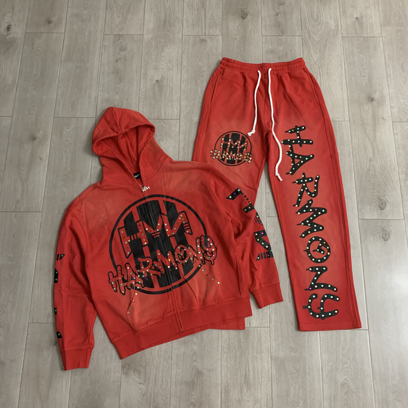 Street Fashion Men - 패션 스트리트 패션 브랜드 HARMONY 후드티와