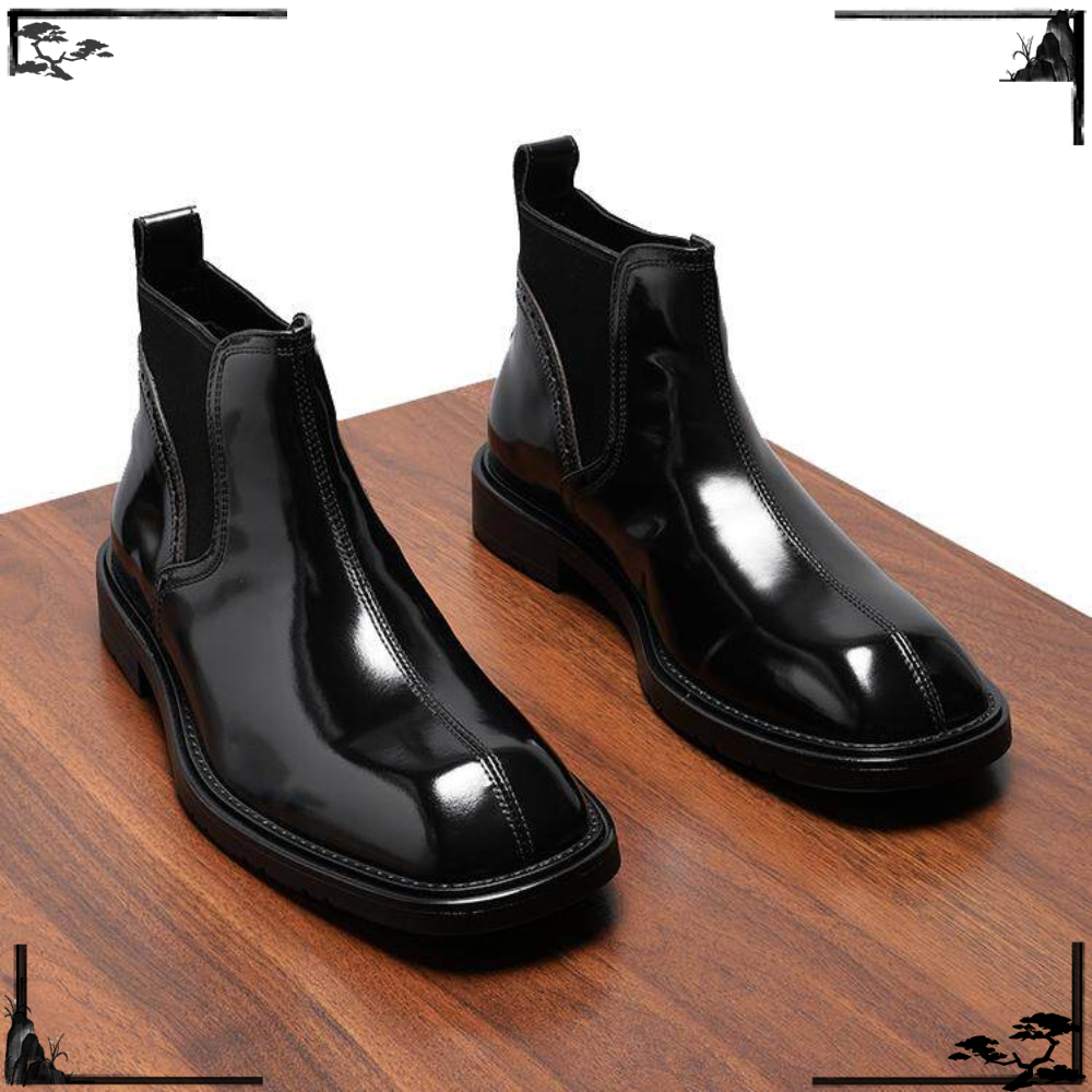 Street Fashion Online - 남성용 천연 가죽 부츠, 패션 스퀘어