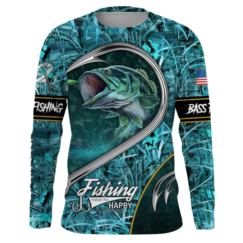 Street Fashion Jersey - 남성용 긴팔 티셔츠 3D 프린팅 롱