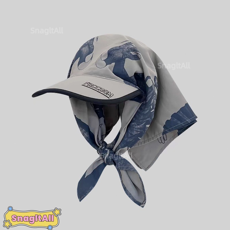 Street Fashion Hijab - 아메리칸 스트리트 힙합 헤드스카프 모자 선쉐이드