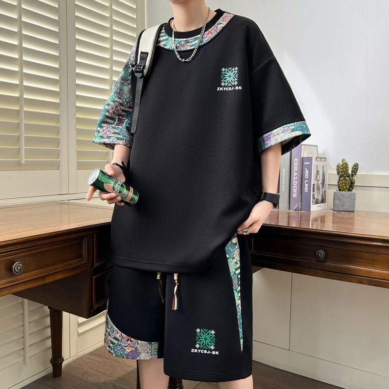 Street Fashion Hip Hop - 2026 신상 남성용 M-6XL 오버사이즈 세트