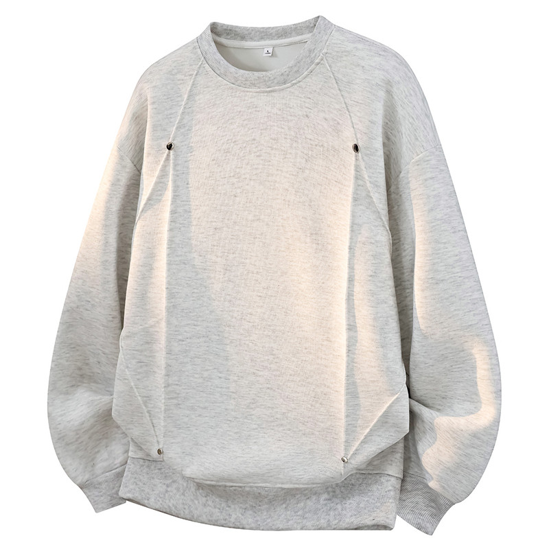 남성용 오버사이즈 크루넥 스웨트셔츠 메탈 리벳 스플라이 - Oversized Crewneck Fleece 리뷰 및 가격