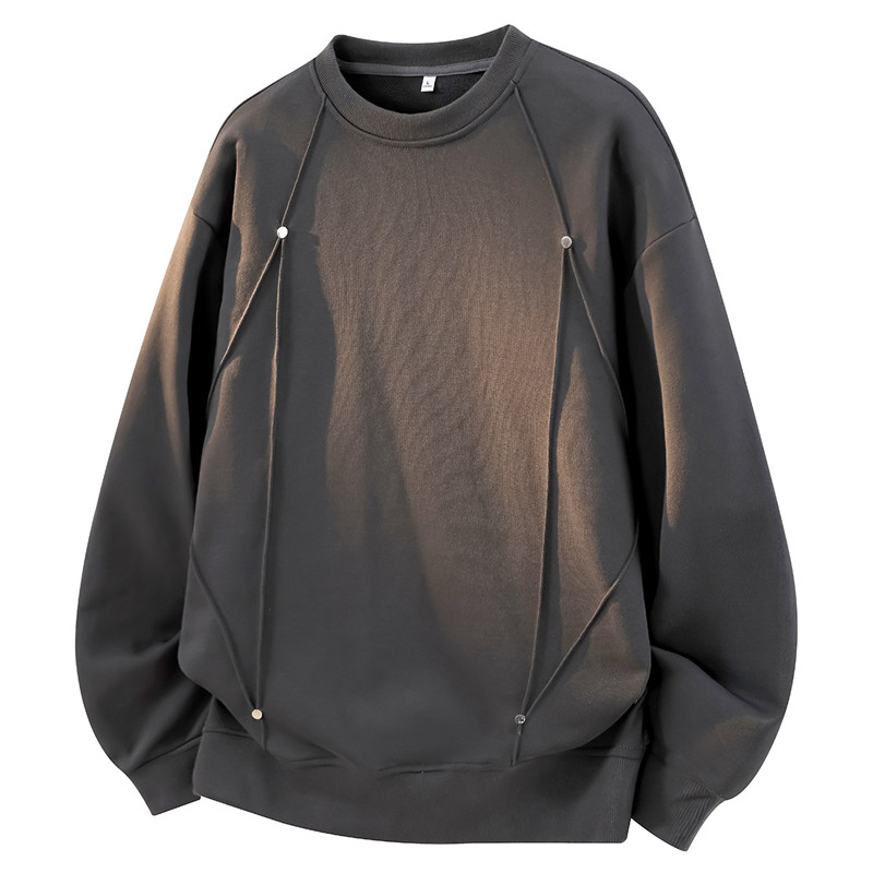 남성용 오버사이즈 크루넥 스웨트셔츠 메탈 리벳 스플라이 - Oversized Crewneck Fleece 리뷰 및 가격
