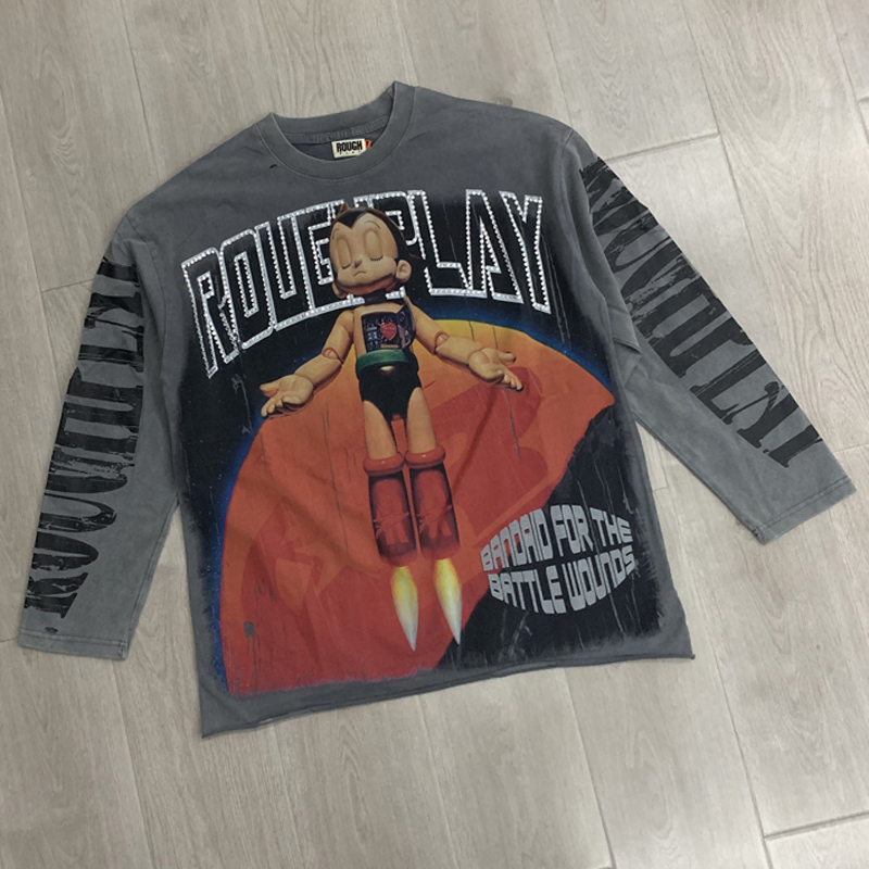 26SS 새로운 고품질 스트리트 패션 힙합 러프 긴팔  - Street Fashion Hip Hop 리뷰 및 가격