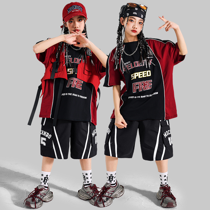 십대 패션 힙합 재즈 댄스 의상 티셔츠 반바지 의류 세 - Street Fashion Hip Hop 리뷰 및 가격