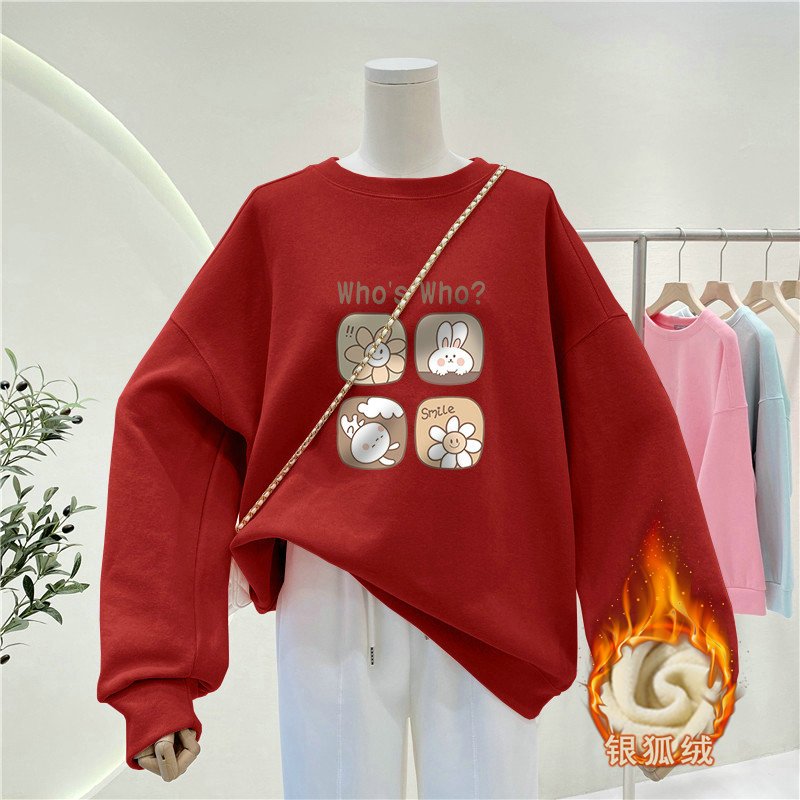 여성 레이지 스타일 크루넥 스웨트셔츠 가을 겨울 기모  - Oversized Crewneck Fleece 리뷰 및 가격