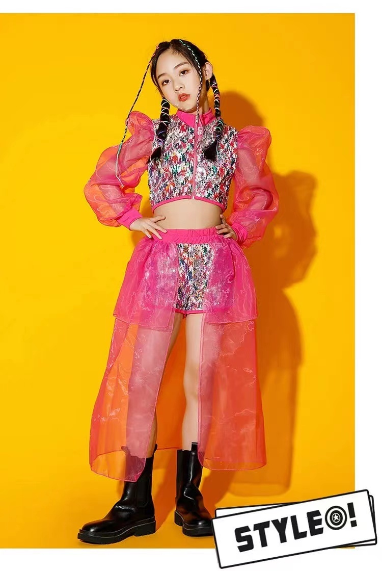 여자 재즈 댄스 의상 스팽글 퍼포먼스 의상 패션 모델  - Street Fashion Online 리뷰 및 가격