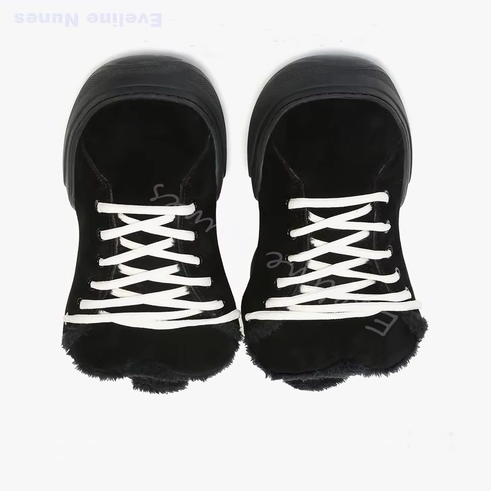 겨울 패션 캐주얼 플랫 앵클 부츠 여성/남성 양털 안감 - Street Fashion Online 리뷰 및 가격