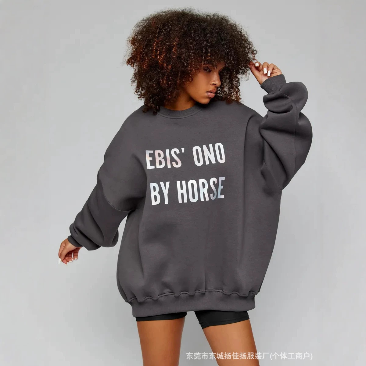소프트 플리스 Y2K 스트리트웨어 여성용 오버사이즈 크 - Oversized Crewneck Fleece 리뷰 및 가격