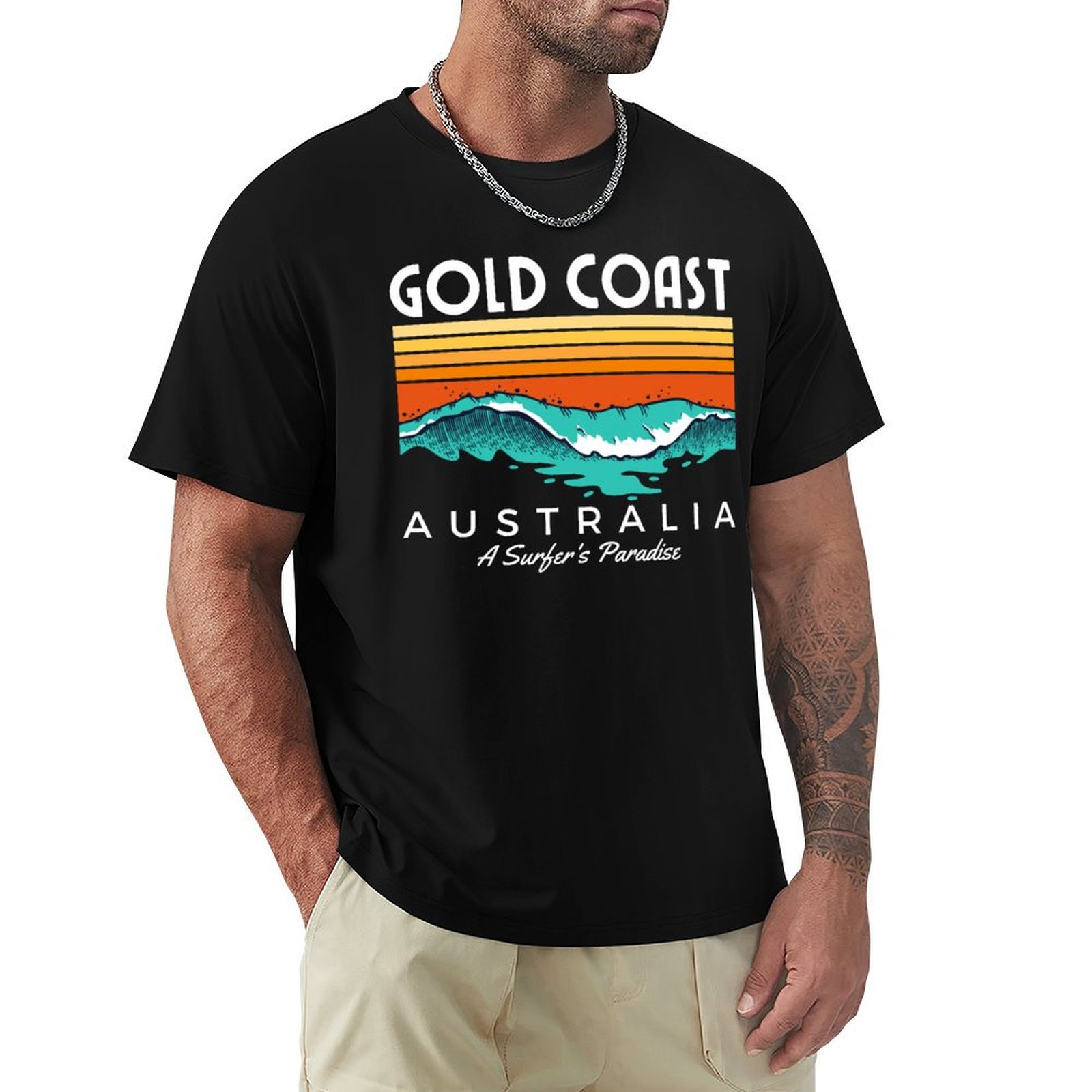 골드코스트 호주 서퍼의 낙원 티셔츠 스트리트 패션 캐주 - Street Fashion Australia 리뷰 및 가격
