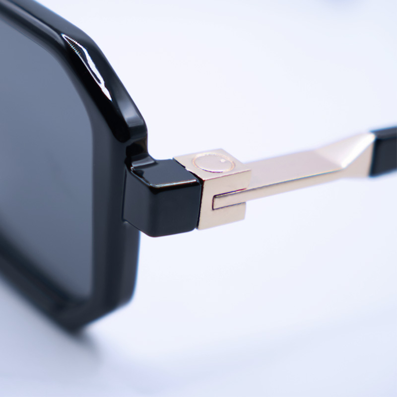 블랙 레트로 박스 선글라스, 남녀공용 더블 빔, 트렌디 - Street Fashion Glasses 리뷰 및 가격