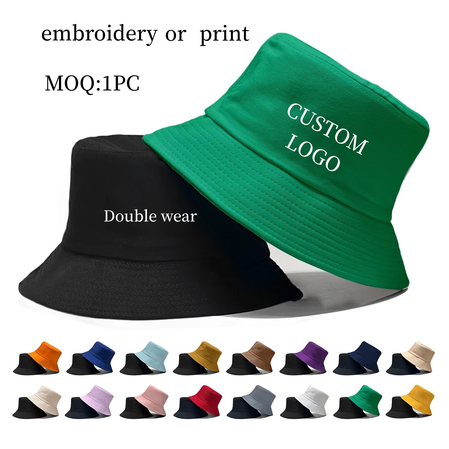 맞춤 로고 양면 어부 모자 봄 여름 야외 햇빛 차단 비 - Baseball Cap Fitted 리뷰 및 가격
