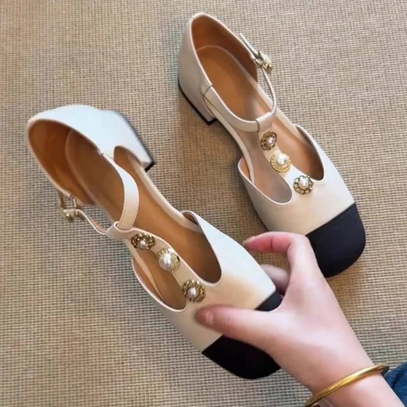 여성 스퀘어 토 힐 샌들 여름 신발 패션 신상 디자이너 - Street Fashion Trends 리뷰 및 가격