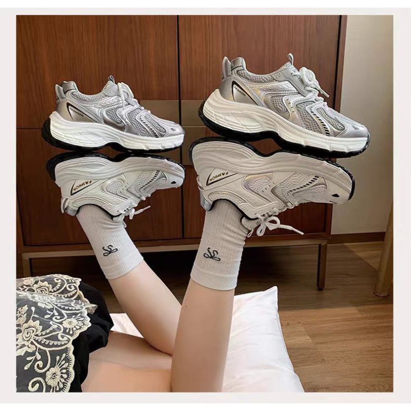 2026년 봄 여성 언키 아빠 스니커즈 통기성 메쉬 플 - Street Fashion Female 리뷰 및 가격