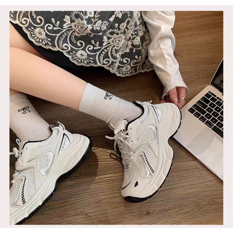 2026년 봄 여성 언키 아빠 스니커즈 통기성 메쉬 플 - Street Fashion Female 리뷰 및 가격