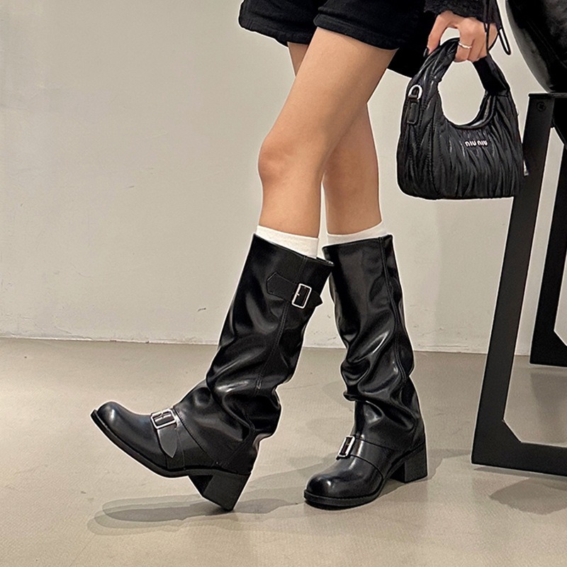 2025 여성 부츠 니하이 플랫폼 청키 힐 트렌드 펑크 - Street Fashion Trends 리뷰 및 가격