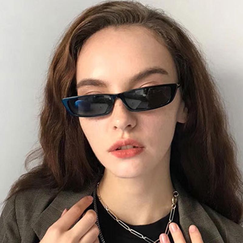 작은 직사각형 선글라스 패션 여성 레트로 작은 프레임  - Street Fashion Glasses 리뷰 및 가격