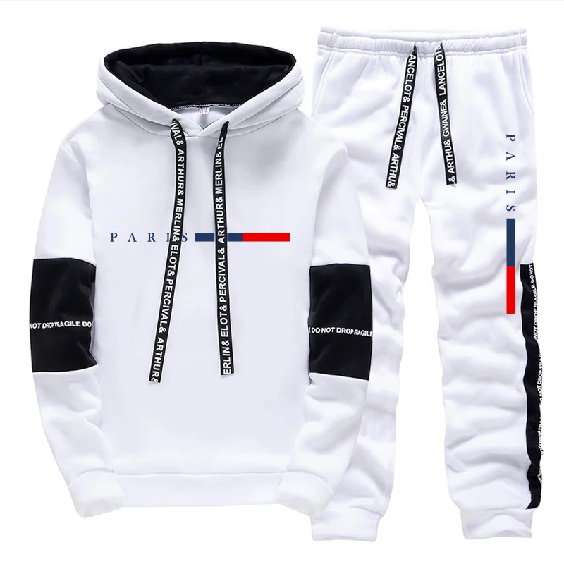 남성 세트/후드티/바지 파리 패션 가을 겨울 캐주얼 스 - Street Fashion Men 리뷰 및 가격