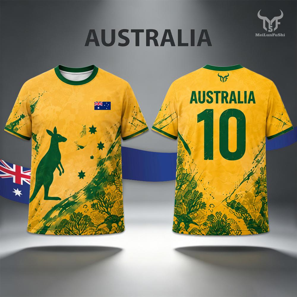 2026 뉴 오스트레일리아 국기 프린트 저지 캥거루 그 - Street Fashion Australia 리뷰 및 가격