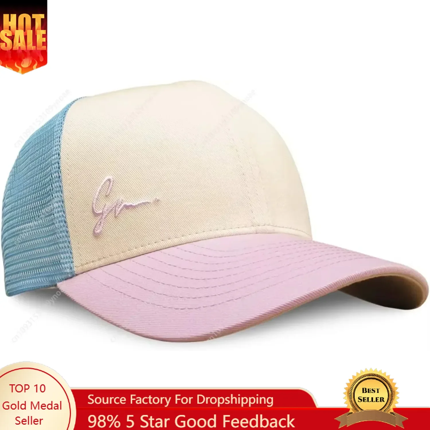 그레이스 폴리 비치 트러커 모자 야구 모자 여름 자수  - Baseball Cap Fitted 리뷰 및 가격