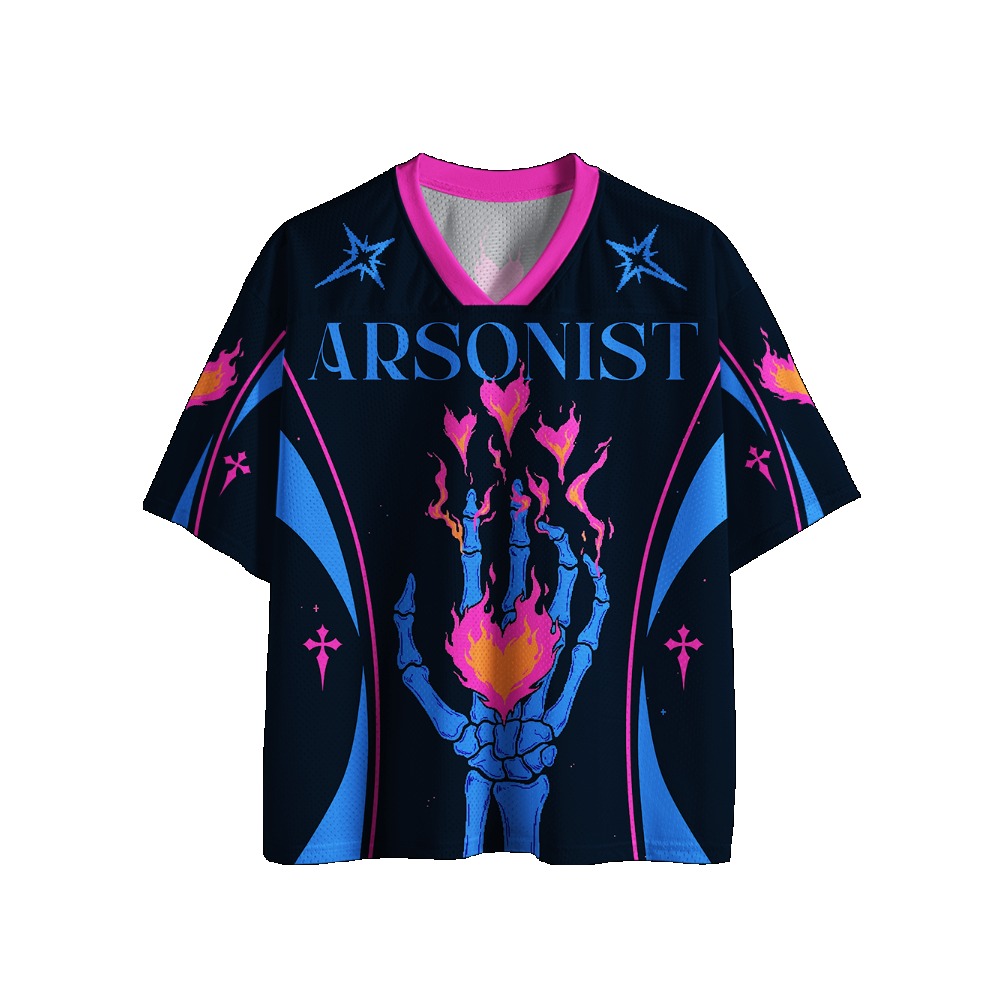 고딕 풋볼 저지 빈티지 프린트 V넥 반소매 크롭 저지  - Street Fashion Jersey 리뷰 및 가격